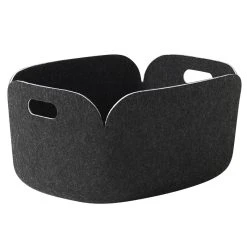 Muuto Restore Storage Basket, Black Melange