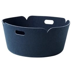 Muuto Restore Round Basket, Midnight Blue