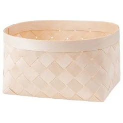 Verso Design Viilu Birch Basket, Oval, M