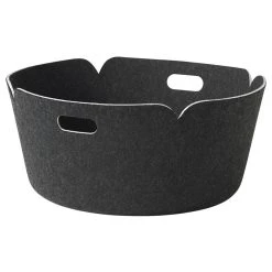 Muuto Restore Round Basket, Black Melange
