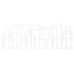 Maze City Sunday Magazine Holder, White