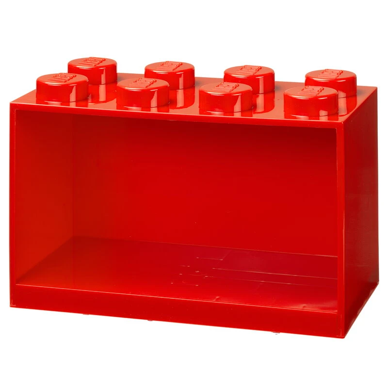 Room Copenhagen Lego Brick Shelf 8, Bright Red
