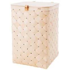 Verso Design Lastu Maxi Birch Basket With Lid