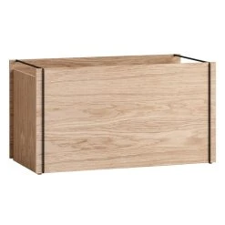 Moebe Storage Box, Oak - Black