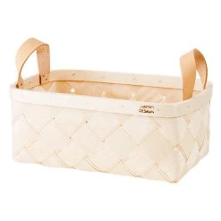 Verso Design Lastu Birch Basket, Rectangle, S