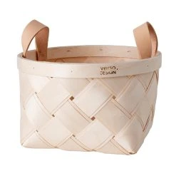 Verso Design Lastu Birch Basket, Round, S