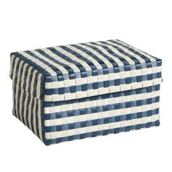 Hay Maxim Stripe Box, M, Blue - Sand