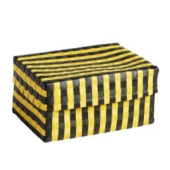 Hay Maxim Stripe Box, S, Yellow - Black