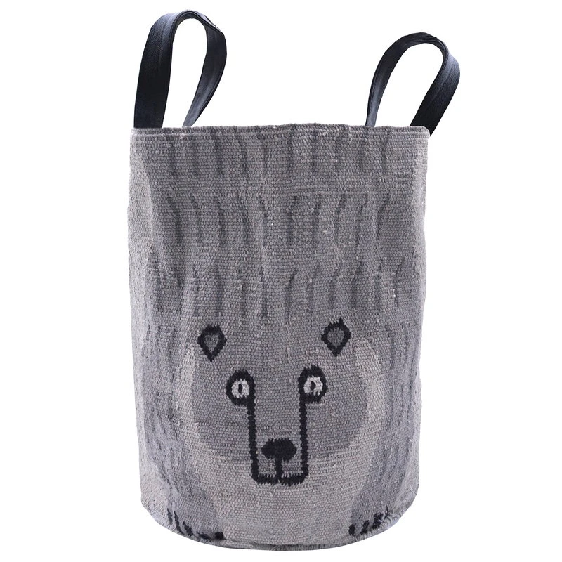 MUM's Bear Basket, Light Grey