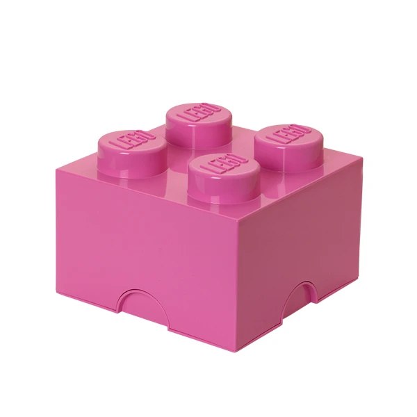 Room Copenhagen Lego Storage Brick 4, Medium Pink