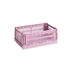 Hay Colour Crate, S, Recycled Plastic, Dusty Rose