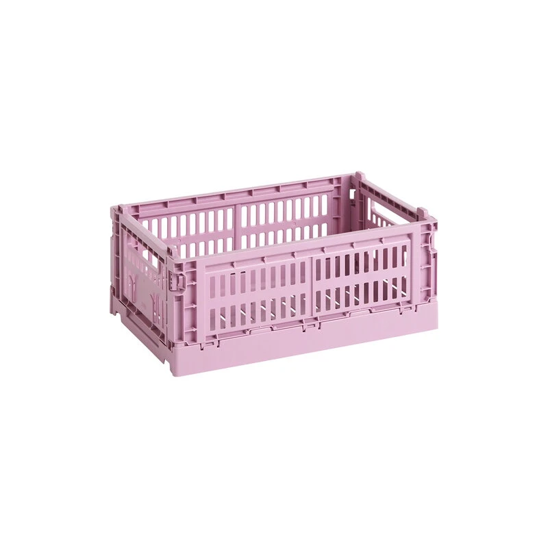Hay Colour Crate, S, Recycled Plastic, Dusty Rose