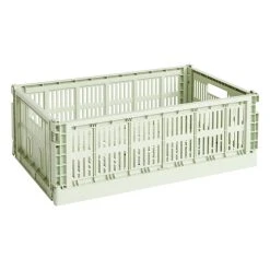 Hay Colour Crate, L, Recycled Plastic, Mint