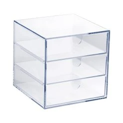 Palaset 3-drawer Box, Clear