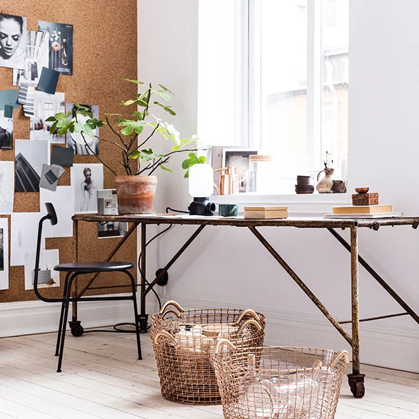 Korbo Classic 35 Wire Basket, Copper - Image 2