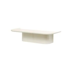 Hay Korpus Shelf M, 4 Hooks, Cream