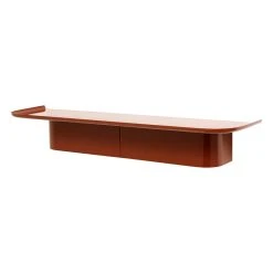 Hay Korpus Shelf L, 7 Hooks, Brick Red