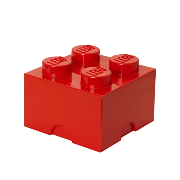 Room Copenhagen Lego Storage Brick 4, Red