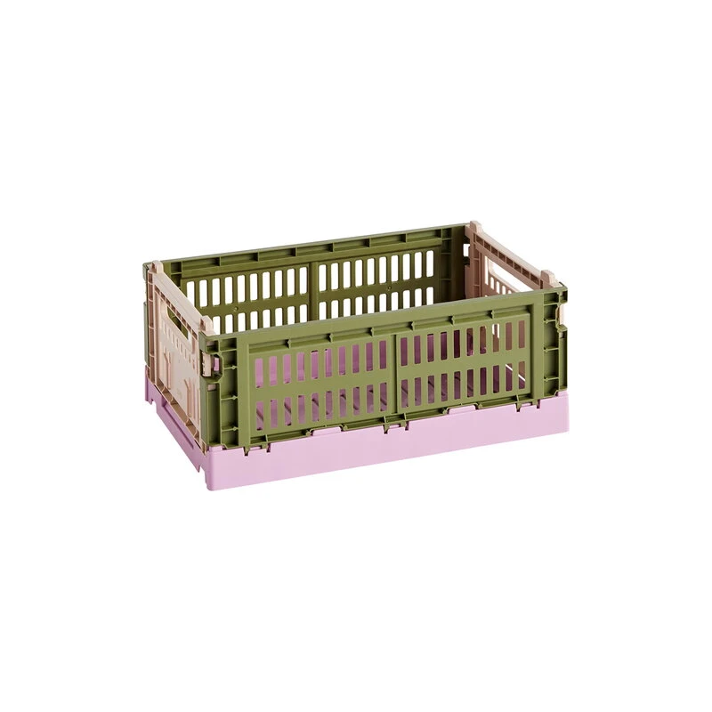 Hay Colour Crate Mix, S, Recycled Plastic, Olive - Powder 2 Hay Colour Crate Mix, S, Recycled Plastic, Olive - Powder