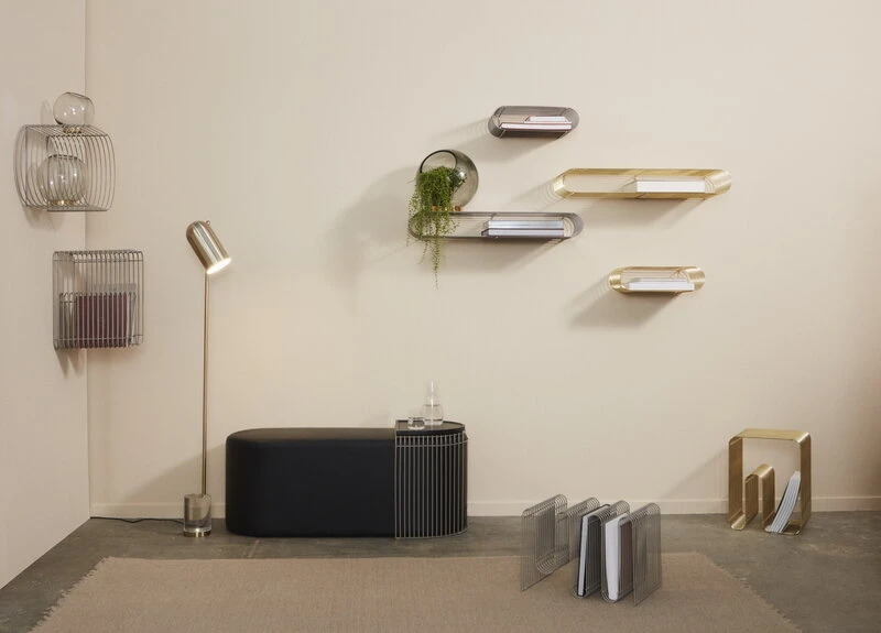 AYTM Curva Magazine Holder, Taupe - Image 3