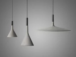 Foscarini Aplomb Large Pendant, Grey -Vitra Shop Aplomb Famiglia 01