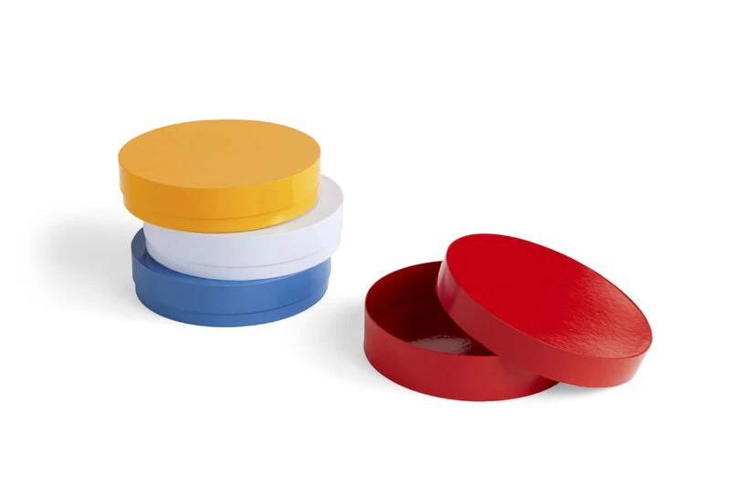 Hay Colour Storage Box, Round, Vibrant Red - Image 3