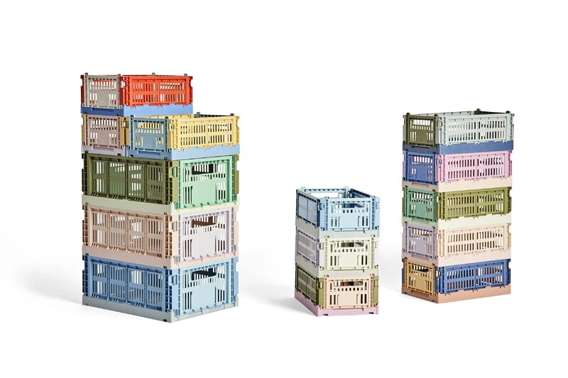 Hay Colour Crate Mix, S, Recycled Plastic, Olive - Powder 3 Hay Colour Crate Mix, S, Recycled Plastic, Olive - Powder - Image 2