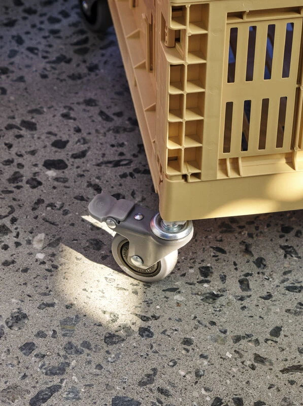 Hay Colour Crate, L, Recycled Plastic, Golden Yellow - Image 6