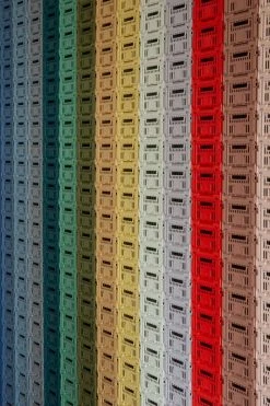 Hay Colour Crate, S, Recycled Plastic, Dusty Yellow 12 Hay Colour Crate, S, Recycled Plastic, Dusty Yellow -Vitra Shop HAY Colour Crate family 04