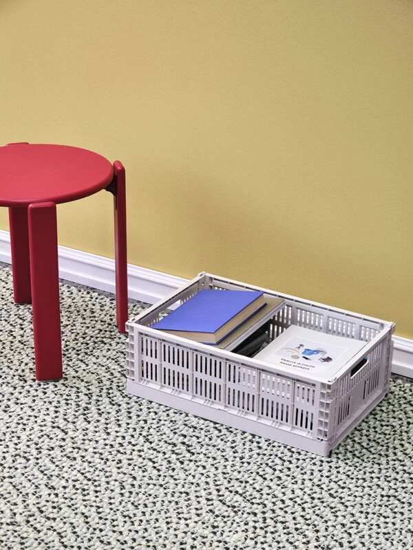 Hay Colour Crate, M, Recycled Plastic, Lavender - Image 5