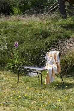 Hay Hee Lounge Chair, Black 11 Hay Hee Lounge Chair, Black -Vitra Shop Hee Lounge Chairs black Frotte Stripe warm yellow