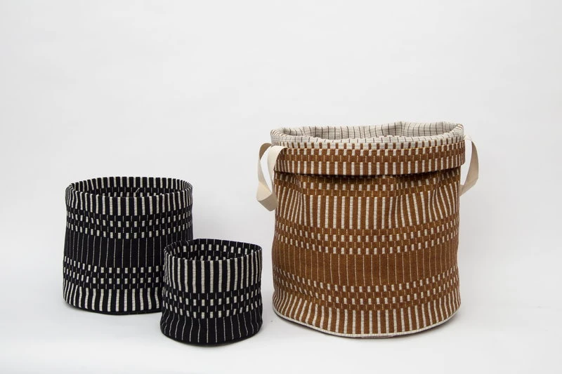 Johanna Gullichsen Helios Fabric Basket XS, Black 4 Johanna Gullichsen Helios Fabric Basket XS, Black - Image 2
