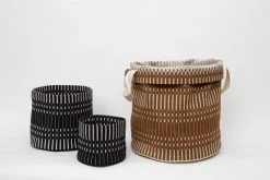 Johanna Gullichsen Helios Fabric Basket M, Brick 8 Johanna Gullichsen Helios Fabric Basket M, Brick -Vitra Shop Johanna Gullichsen baskets Helios brick and black
