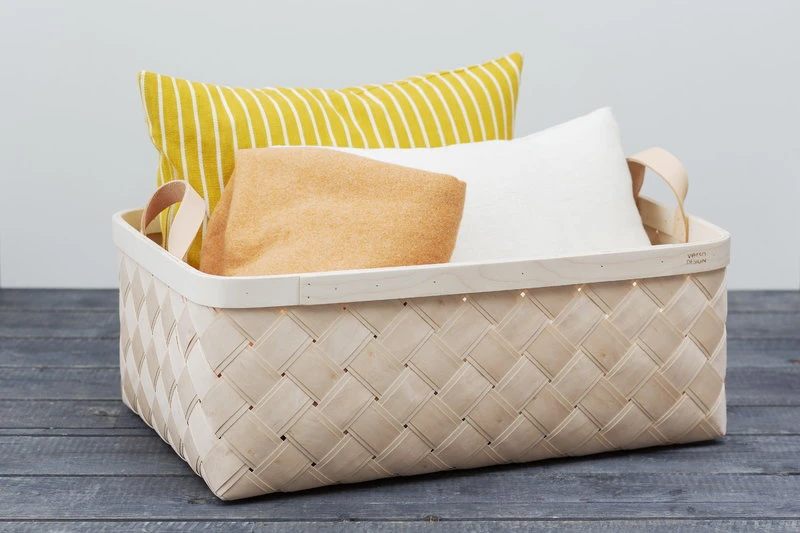 Verso Design Lastu Birch Basket, Rectangle, XL - Image 2