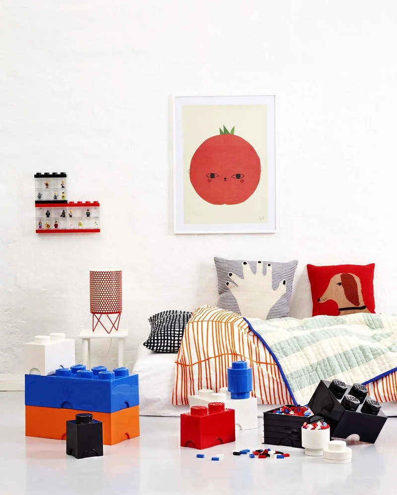 Room Copenhagen Lego Storage Brick 1, Round, White 7 Room Copenhagen Lego Storage Brick 1, Round, White - Image 5