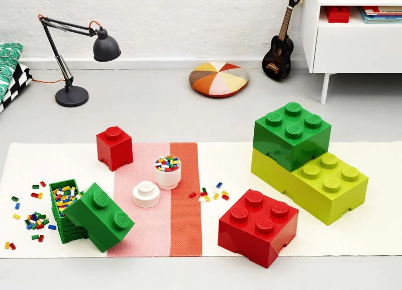 Room Copenhagen Lego Storage Brick 1, Round, White 6 Room Copenhagen Lego Storage Brick 1, Round, White - Image 4