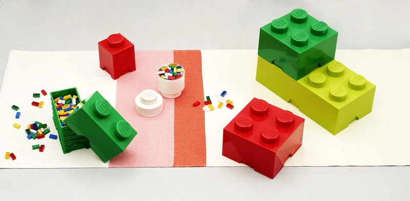 Room Copenhagen Lego Storage Brick 1, Round, White 8 Room Copenhagen Lego Storage Brick 1, Round, White - Image 6