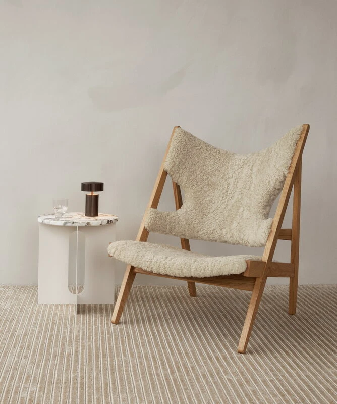 Menu Knitting Chair, Oak - Nature Sheepskin 11 Menu Knitting Chair, Oak - Nature Sheepskin - Image 9