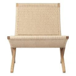 Carl Hansen & Søn MG501 Cuba Lounge Chair, Oiled Oak - Natural Cord