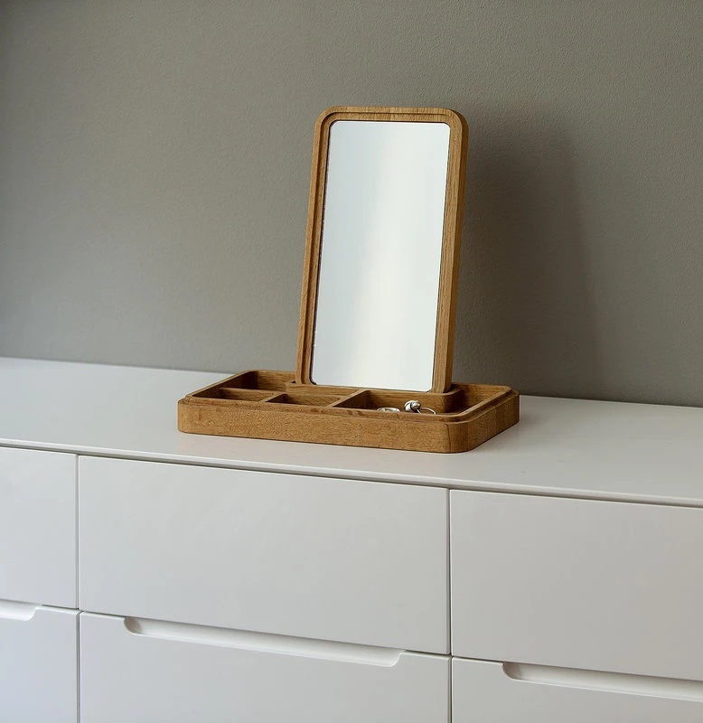 Spring Copenhagen Mirror Box, Oak - Image 3