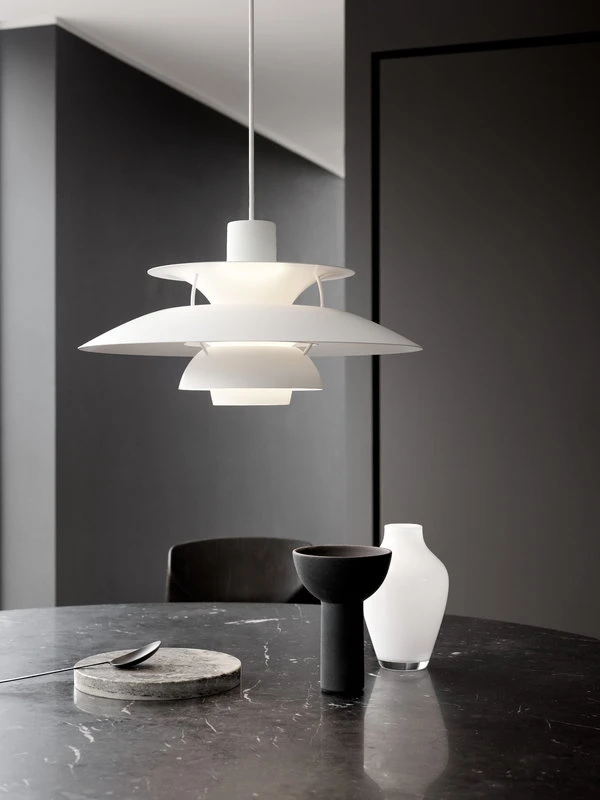 Louis Poulsen PH 5 Monochrome Pendant, White - Image 5