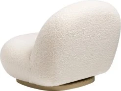 Gubi Pacha Lounge Chair, Swivel Base, Karakorum 001 - Pearl Gold 7 Gubi Pacha Lounge Chair, Swivel Base, Karakorum 001 - Pearl Gold -Vitra Shop Pacha LoungeChair Fixed FullyUpholstered PearlGold Dedar Karakorum 001 B3Q