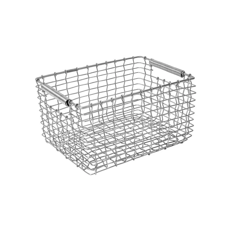 Korbo Rectangular 15 Wire Basket, Galvanized