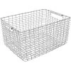 Korbo Rectangular 23 Wire Basket, Galvanized