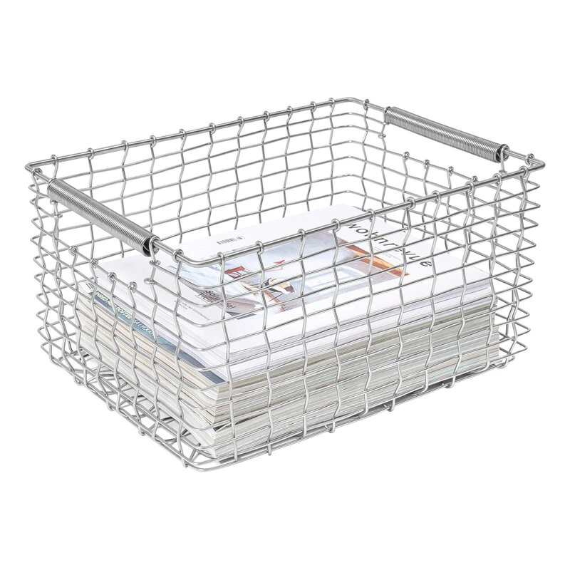 Korbo Rectangular 15 Wire Basket, Galvanized - Image 6