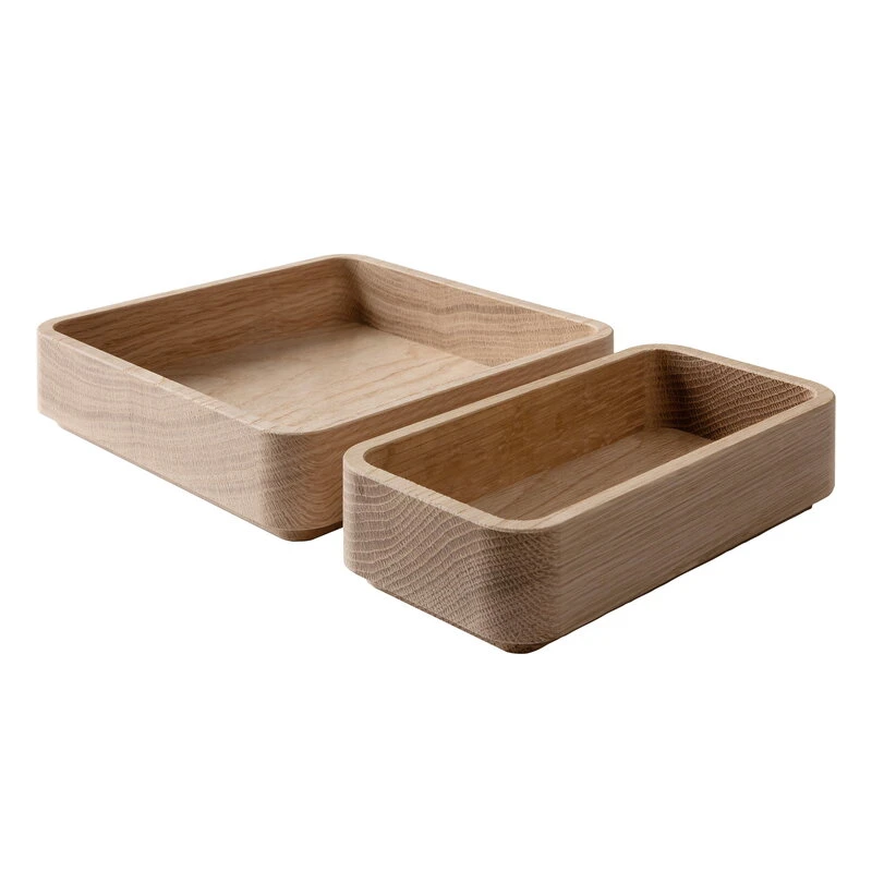 Wooden Offcuts Box Set, Oiled Oak 3 Wooden Offcuts Box Set, Oiled Oak