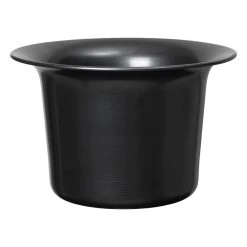 Ferm LIVING Spun Alu Basket, Low, Black Aluminium