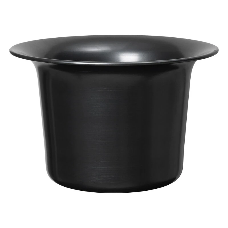 Ferm LIVING Spun Alu Basket, Low, Black Aluminium 3 Ferm LIVING Spun Alu Basket, Low, Black Aluminium