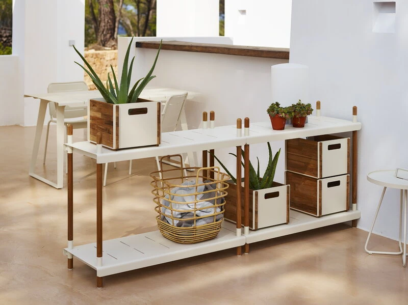 Cane-line Box Storage Box, Teak - White - Image 5